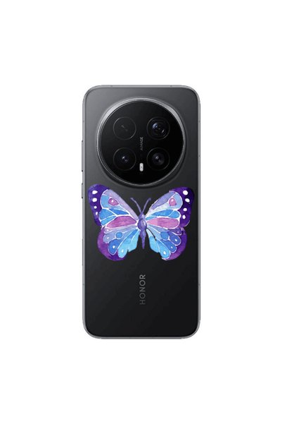 Other Honor Magic 8 Lite Pro Big Butterfly Transparent Silicone TPU Θήκη
