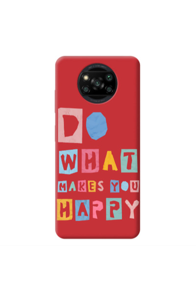 Other Xiaomi Poco X3 /X3 Pro Do What Makes Red Colored Silicone TPU Θήκη