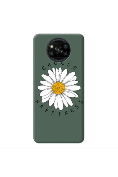 Other Xiaomi Poco X3 Pro Chose Happines Dark Green Colored Silicone TPU Θήκη