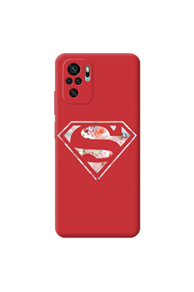 Other Xiaomi Redmi Note 10S Superman logo Red Colored Silicone TPU Θήκη