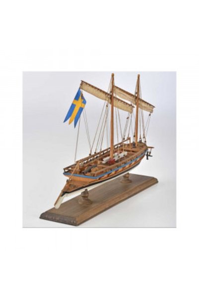 Amati Guerină suedeză 1775, Model de navă, Lungime 34,5 cm
