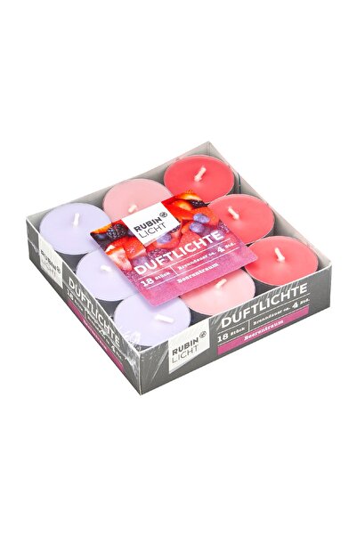 Rubinlicht Tealight Kokulu Meyve Rüyası 18'li