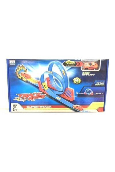 Blue Toys Σετ πίστας με αυτοκίνητο αγώνων με μηχανισμό οπισθοέλκυσης OEM (MKG...