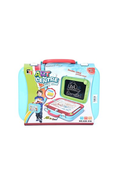 Blue Toys Βαλίτσα με διπλής όψης πινακίδα διπλής όψης ART CENTER Κιμωλία γραφ...