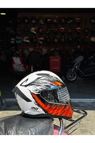 Motohat Motosiklet MTS FULLFACE KASK ECE2206 SERTİFİKALI GÜNEŞ VİZÖRLÜ