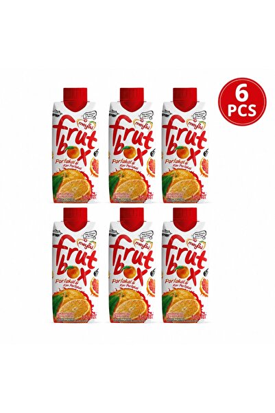 Meysu Suc FrutBox cu Portocale si Piersici Set 6 Buc 330 Ml