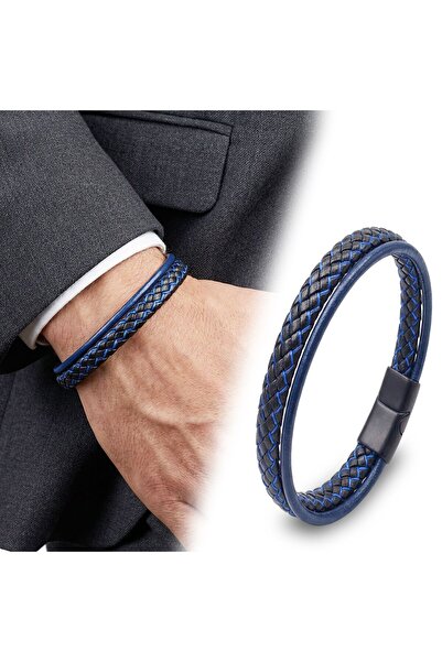 OGHAMAY Blue Color Multi Leather Bracelet 18393B5D2