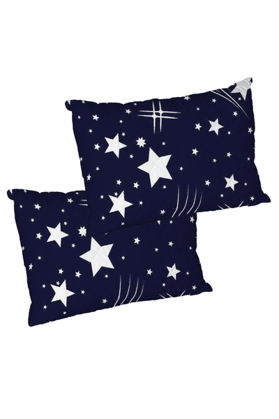 NufJoy Set Pilota matlasata pat dublu 200x220 cm + 2 perne 50x70 cm , Hipoalergenice, 250 gr umplutura puf siliconizat,