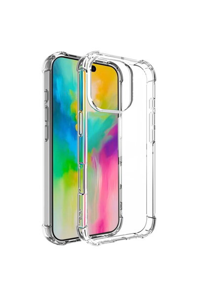 Techsuit Husă pentru iPhone 16 Pro - Silicon transparent antișoc - Transparentă