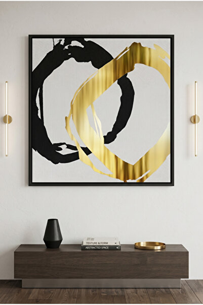 Jasmine Art Modern Interlocking Rings Islamic Wall Art | Framed Canvas Print ...