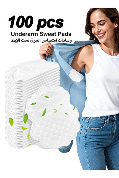 Selirxy 100pcs Underarm Sweat Pads – Mint Cool Type, Sweat Absorption & Deodo...