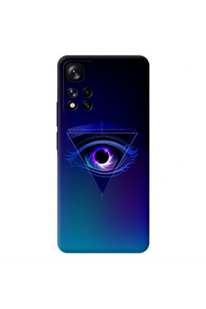 Other Xiaomi Redmi Note 11 Pro 5G Triangular blue eye Transparent Silicone TP...
