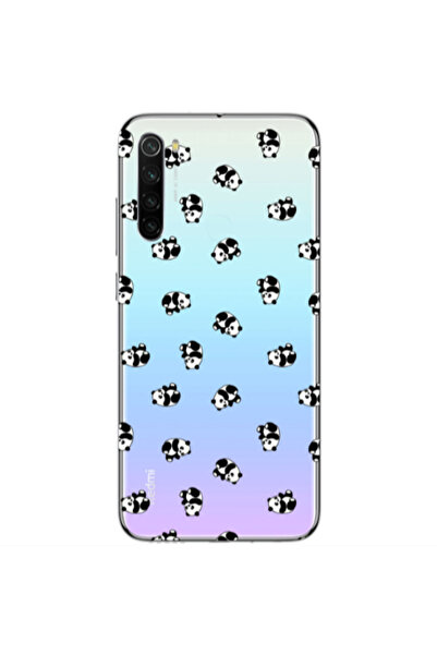 Other Xiaomi Redmi Note 8 Small Pandas Transparent Silicone TPU Θήκη
