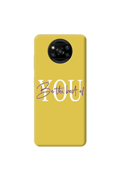 Other Xiaomi Poco X3 /X3 Pro Be the best of Yellow Colored Silicone TPU Θήκη