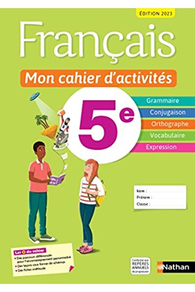 NATHAN Francais Mon Cahier Dactivites 5E 223