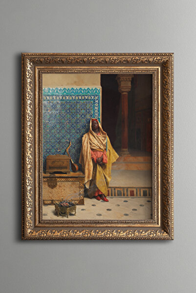 epiqart كاميد - طاولة منقوشة بتصميم عتيق - موديل سميك
