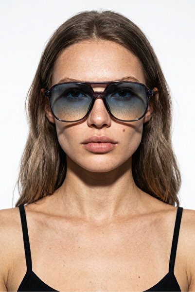 Bilge Karga Cleo Grey Blue Gradient Sunglasses