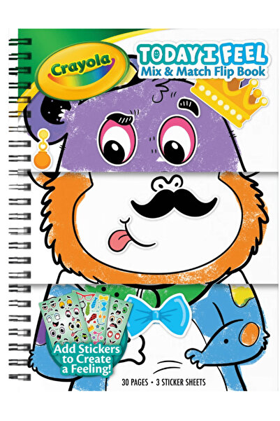 Crayola كتاب "أيالي اليوم أشعر بها" للحيوانات: خلط وتطابق الأشكال