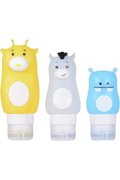 Arabest 3 PCS Travel Bottles Set for Liquids, Food Grade Silicone Travel Toil...