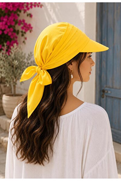 Wearflawless Women's Safari Tie-Back Hair Bandana, Visor Hat, Trendy Summer B...