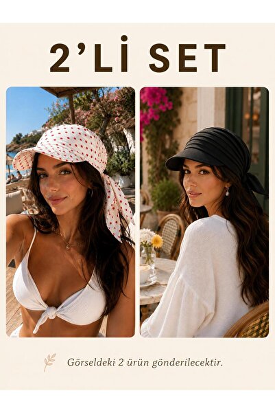 Wearflawless Women's Safari Tie-Back Hair Bandana, Visor Hat, Trendy Summer B...