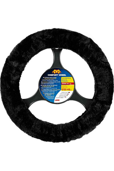 Lampa Car Steering Wheel Cover Comfort Wheel with Diameter 36-42cm Leather Bl...