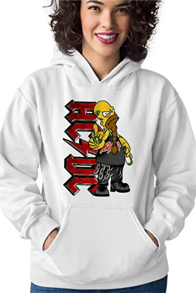 OEM Γυναικείο Φούτερ AC/DC The Simpsons Homer ACDC Merch