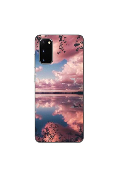 OEM Husa compatibila cu Samsung Galaxy S20 Silicon Gel Tpu Model Pink Clouds