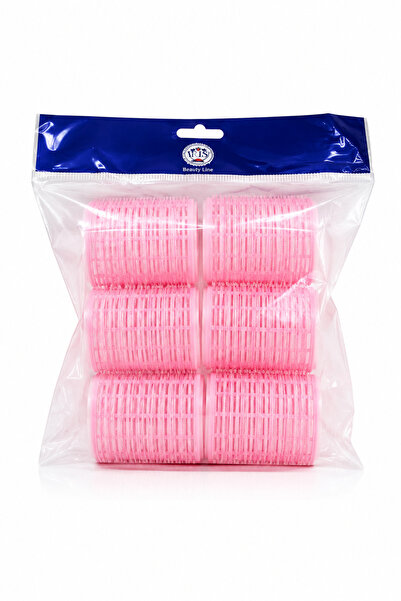 Gloria Profesyonel Cırtlı Bigudi 35 mm (3,5 cm) 6'lı Set - Yapışkanlı Saç Big...