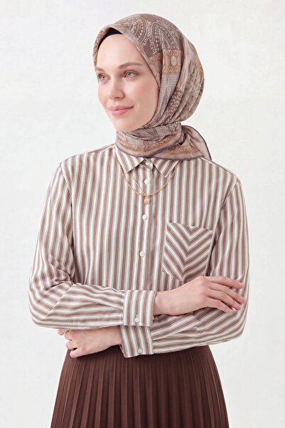 Silk Home وشاح ناعم أصلي بلون الورد المجفف