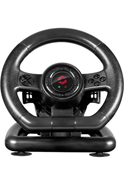 Speedlink Black Bolt Racing Wheel Τιμόνι Αγώνων με Πεντάλ για PC με 180 μοίρε...