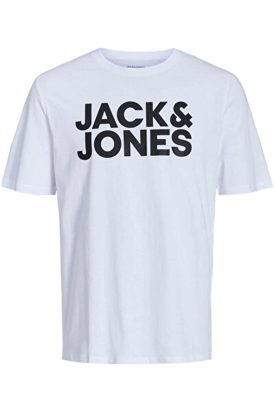 Jack & Jones Tricou cu logo JACK & JONES Corp - 12151955-Alb BL