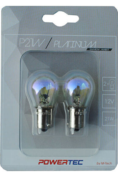 M-TECH Λάμπες Αυτοκινήτου Powertec Rainbow P21W-BA15S-1156 Αλογόνου 3500K Θερ...