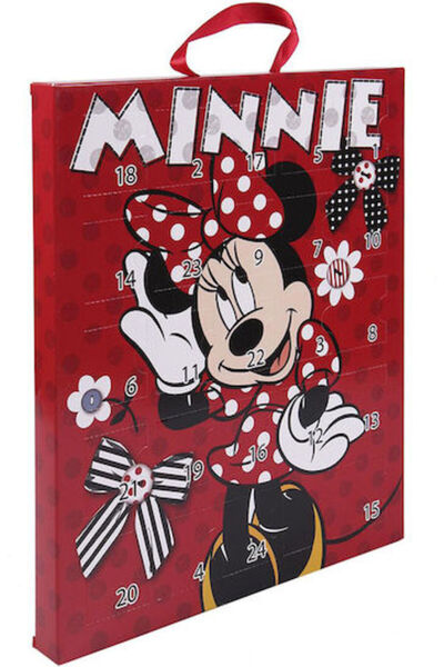 Minnie Mouse Κόκκινη Χριστουγεννιάτικη σακούλα για δώρο 25x2.4x30εκ. 26 τεμάχ...