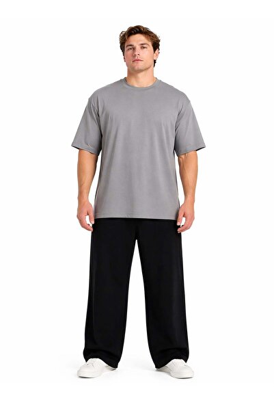Espina Premium Men's Basic Oversize Large Size Short Sleeve T-Shirt