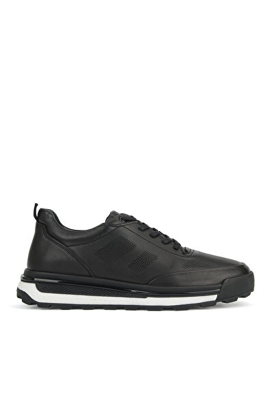 Ziya , Men's Genuine Leather Sneaker 1631053Z1763 Black