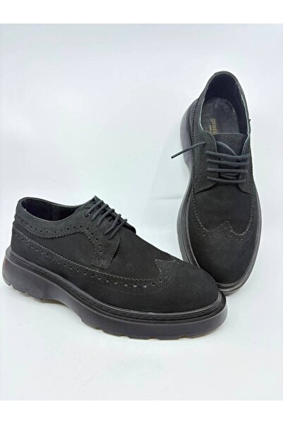 Papuccu Black Men's Leather Shoes