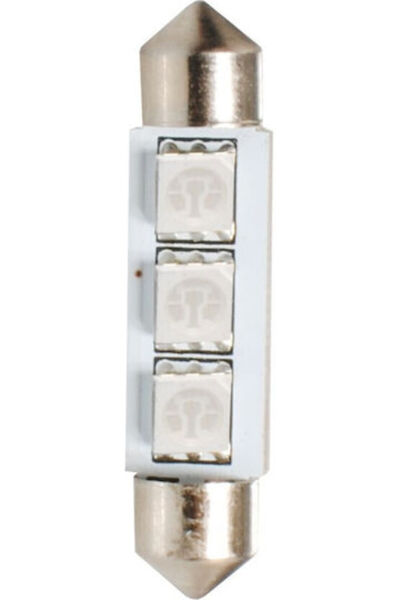 M-TECH Λάμπες Αυτοκινήτου C5W Canbus LED Κόκκινες 12V 1 τεμάχιο