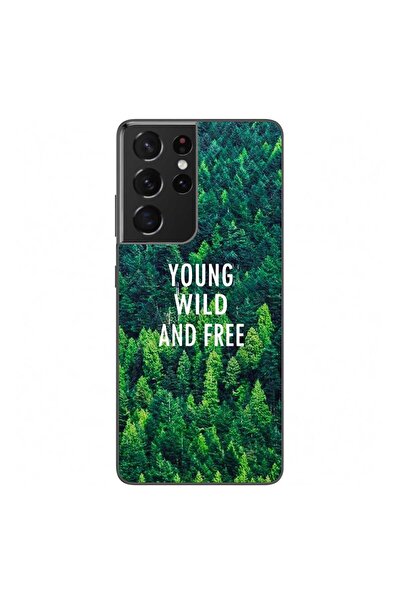 OEM Калъф, съвместим със Samsung Galaxy S21 Ultra, от силиконов гел TPU, моде...