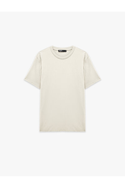 Koton Tricou de bază din bumbac cu mânecă scurtă, cu croiala normală