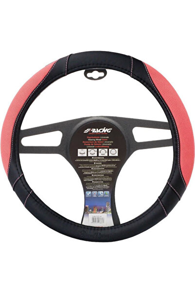 Simoni Racing Κάλυμμα τιμονιού αυτοκινήτου βαμβακερό ροζ, με διάμετρο 37-39 ε...
