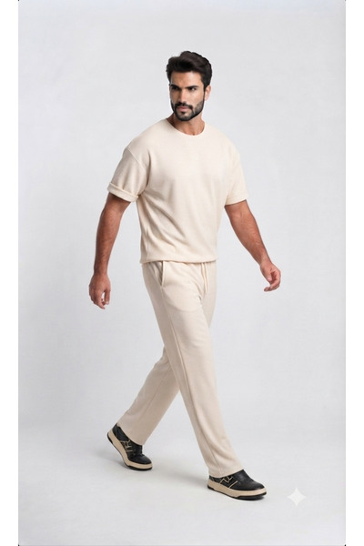 wisteriA Erkek Oysho Modal Kumaş Duble Kol Eşofman Takımı