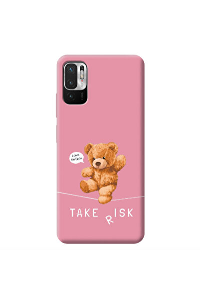 Other Xiaomi Redmi Note 10 Pro 5G Take risk Pink Colored Silicone TPU Θήκη