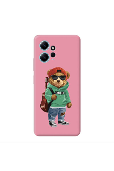 Other Xiaomi Redmi Note 12 4G Summer Tedy Pink Colored Silicone TPU Θήκη