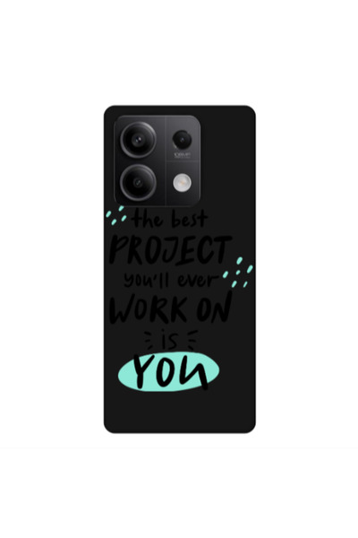 Other Xiaomi Redmi Note 13Pro 5G The Best Project Black Colored Silicone TPU ...