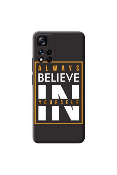 Other Xiaomi Redmi Note 11 Pro 5G Always Belive Black Colored Silicone TPU Θήκη