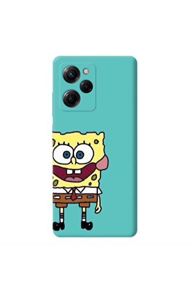 Other Xiaomi Poco X5 Pro Spong 2 Turquoise Colored Silicone TPU Θήκη