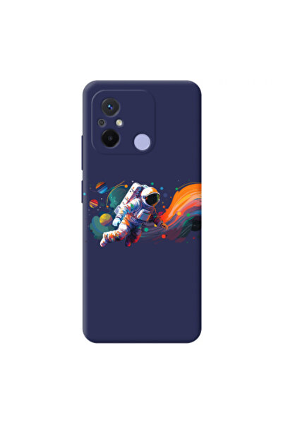 Other Xiaomi Redmi 12C Rainbow Space Dark blue Colored Silicone TPU Θήκη