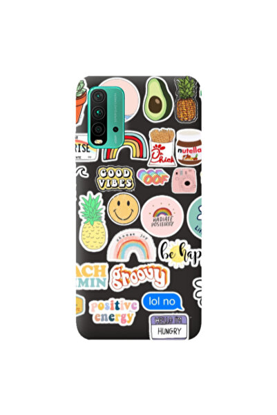 Other Xiaomi Poco M3 Good vibes Black Colored Silicone TPU Θήκη