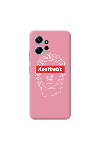 Other Xiaomi Redmi Note 12 4G Aesthetic Pink Colored Silicone TPU Θήκη